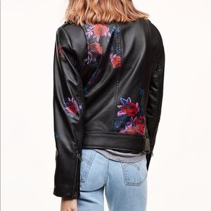 Mackage + Aritzia Hand Painted Leather Jacket